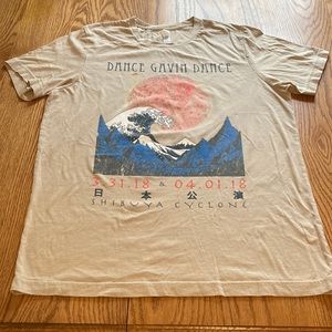 Tan mens large T-Shirt Dance Gavin Dance Shibuya Cyclone Tour 2018